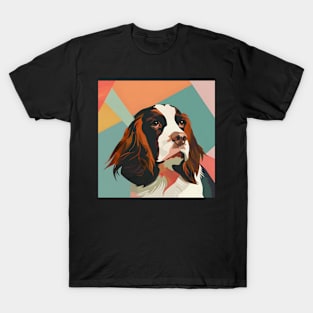 English Cocker Spaniel in 70's T-Shirt